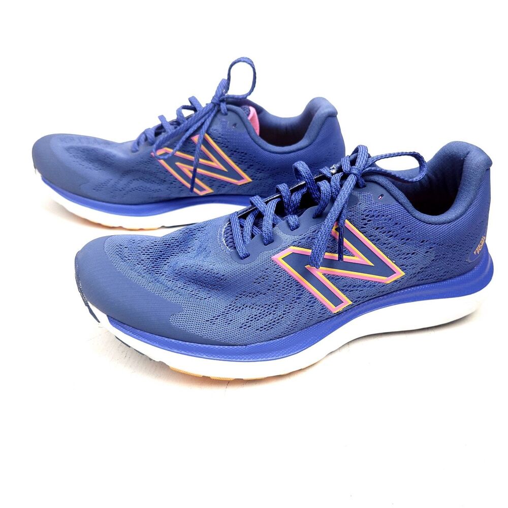 New Balance Womens Fresh Foam 680v7 W680CB7 Blue Running Shoes Sneakers Sz 10 B - Picture 3 of 10